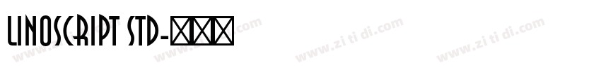 Linoscript Std字体转换